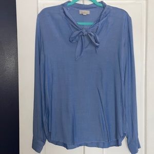 Baby Blue LOFT Blouse Size Medium